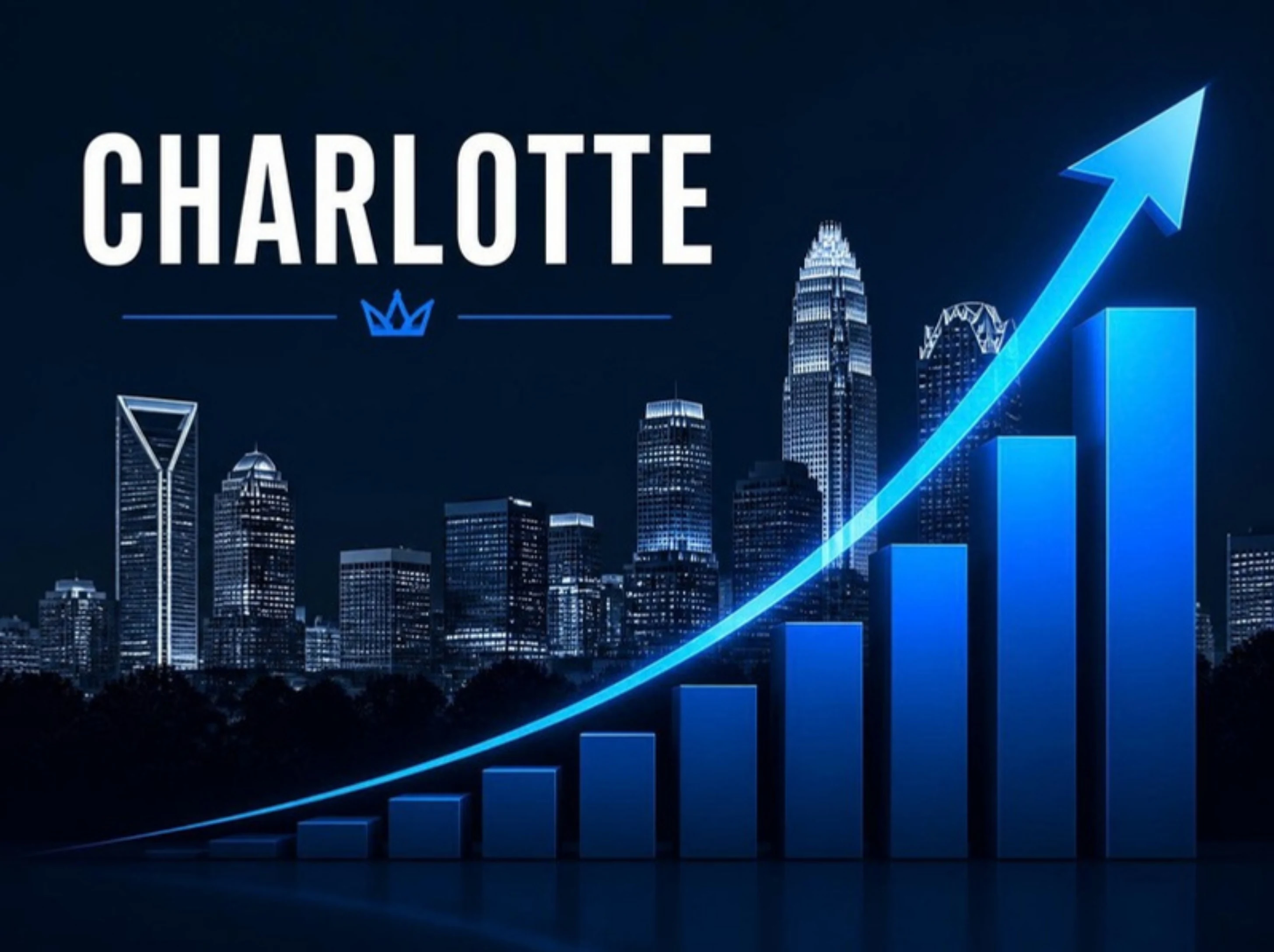 GuestBrands growth partnership graphic showing Charlotte ranking progress