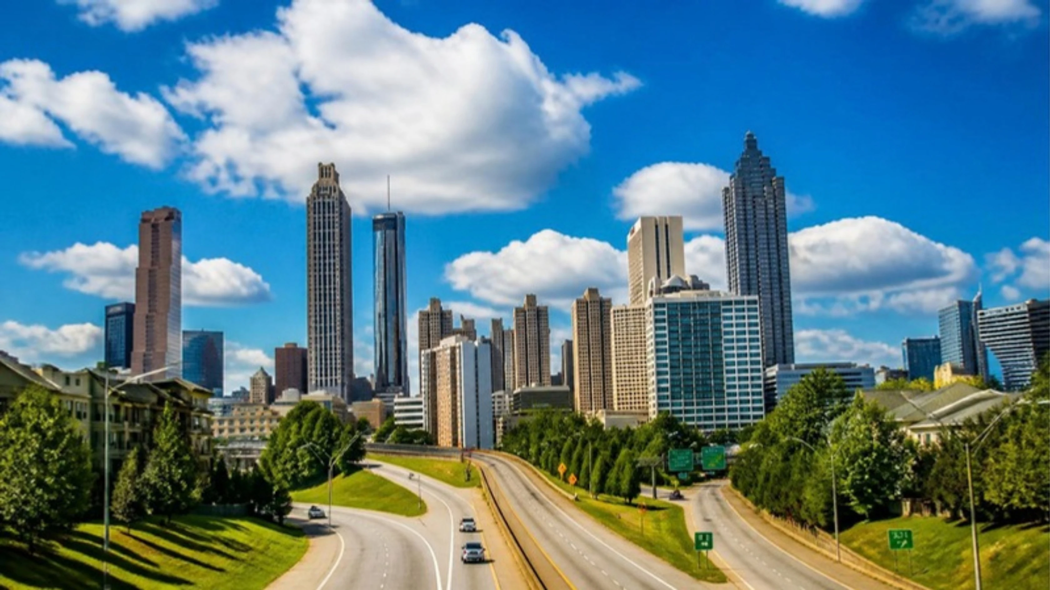 The Atlanta, Georgia skyline, GuestBrands SEO and digital marketing services