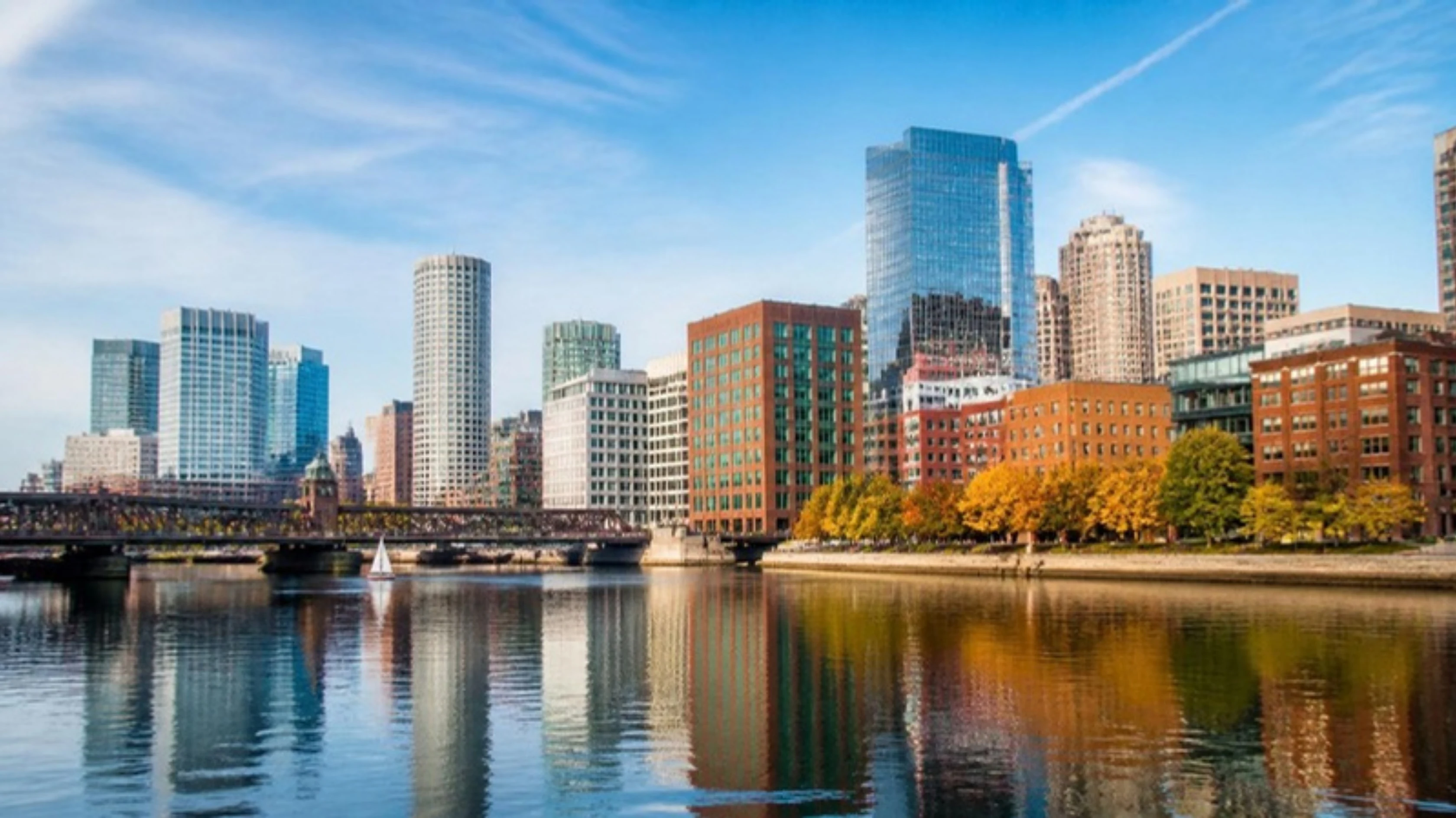 The Boston, Massachusetts skyline along the Charles River, GuestBrands SEO and digital marketing services