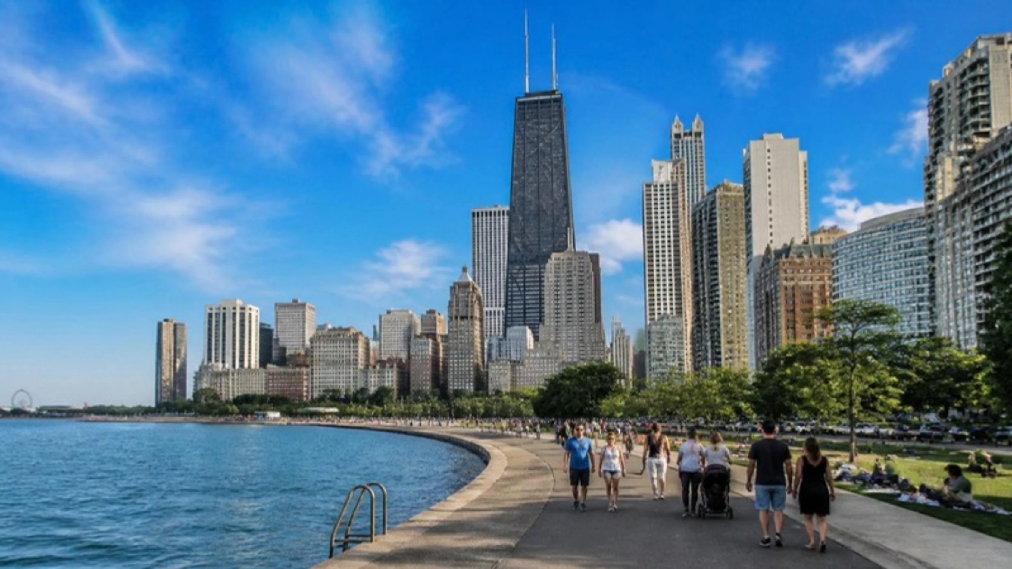 The Chicago, Illinois skyline along Lake Michigan, GuestBrands SEO and digital marketing services