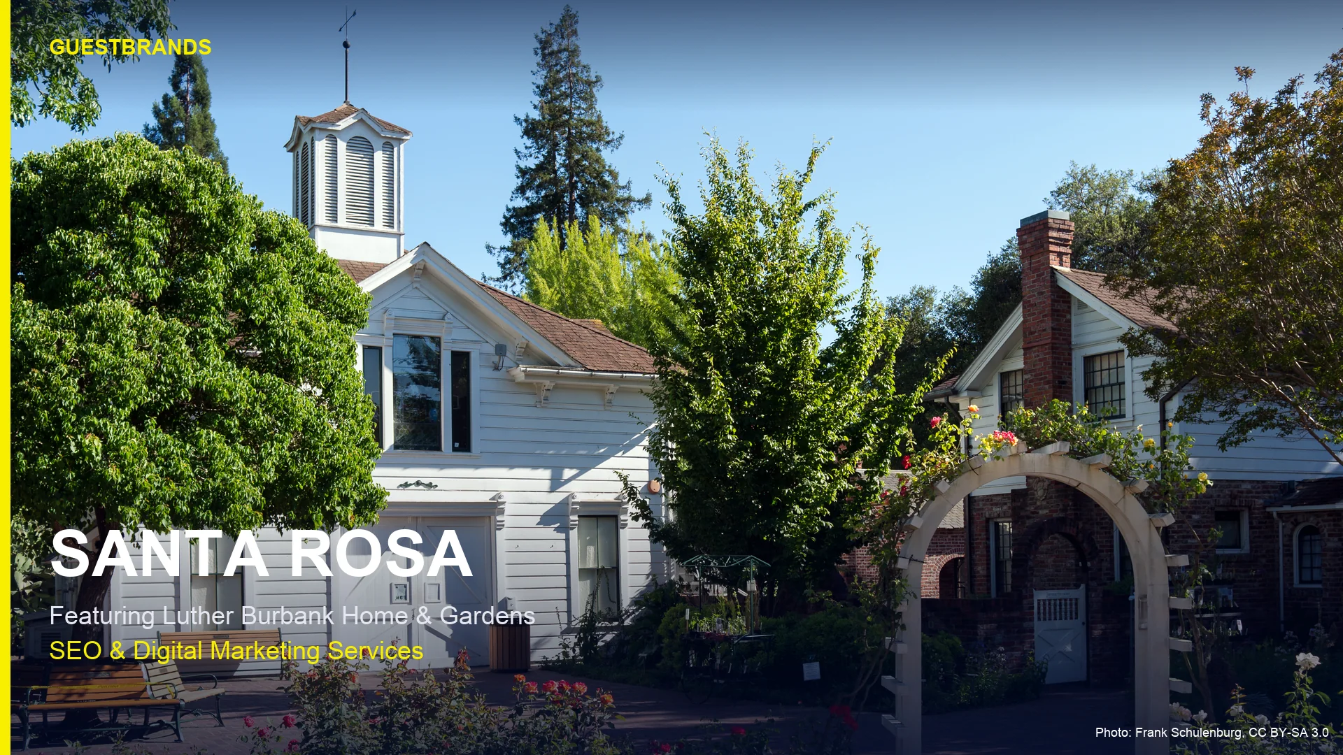 Luther Burbank Home and Gardens in Santa Rosa, GuestBrands SEO and digital marketing services