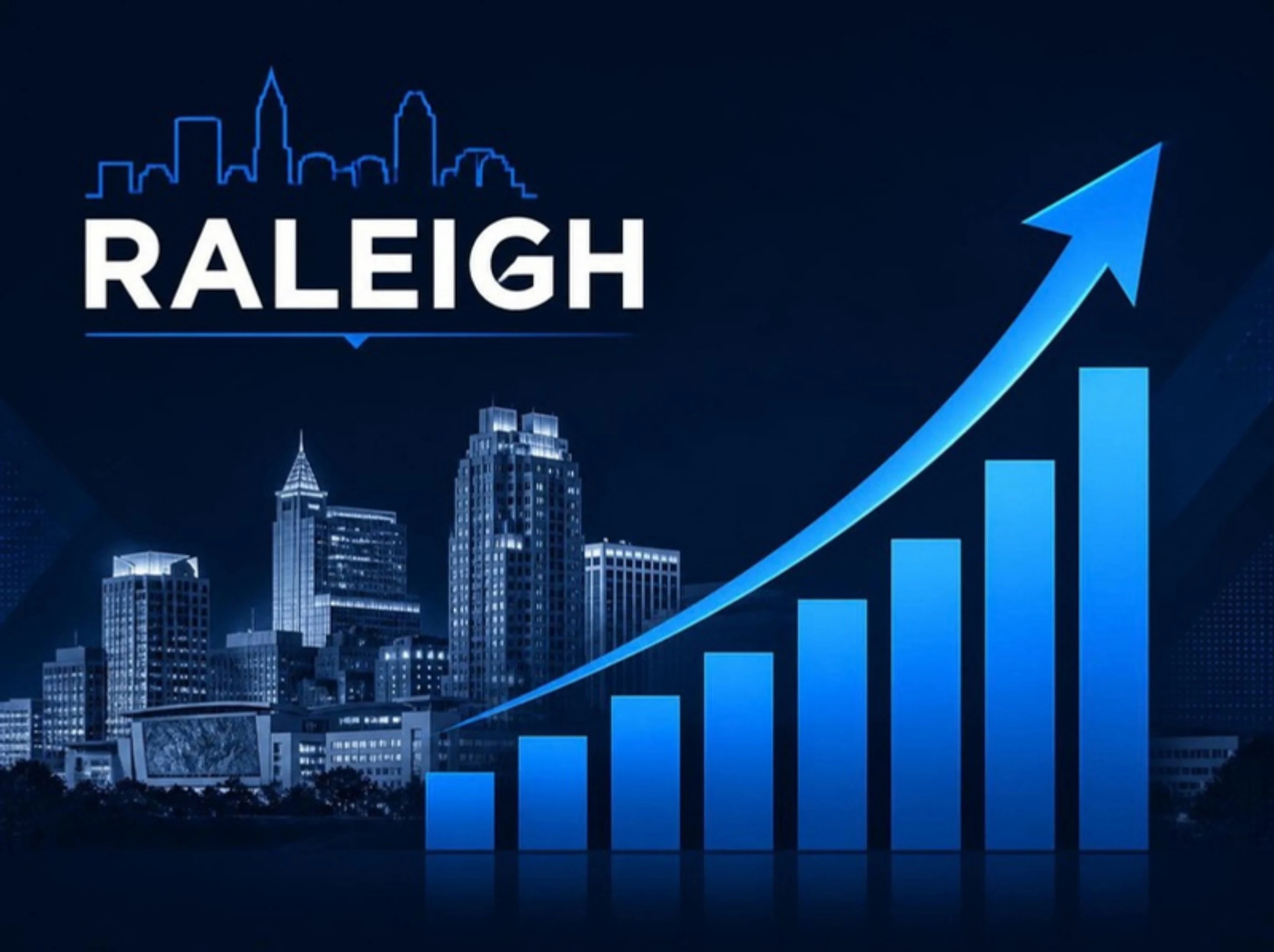 GuestBrands growth partnership graphic showing Raleigh ranking progress