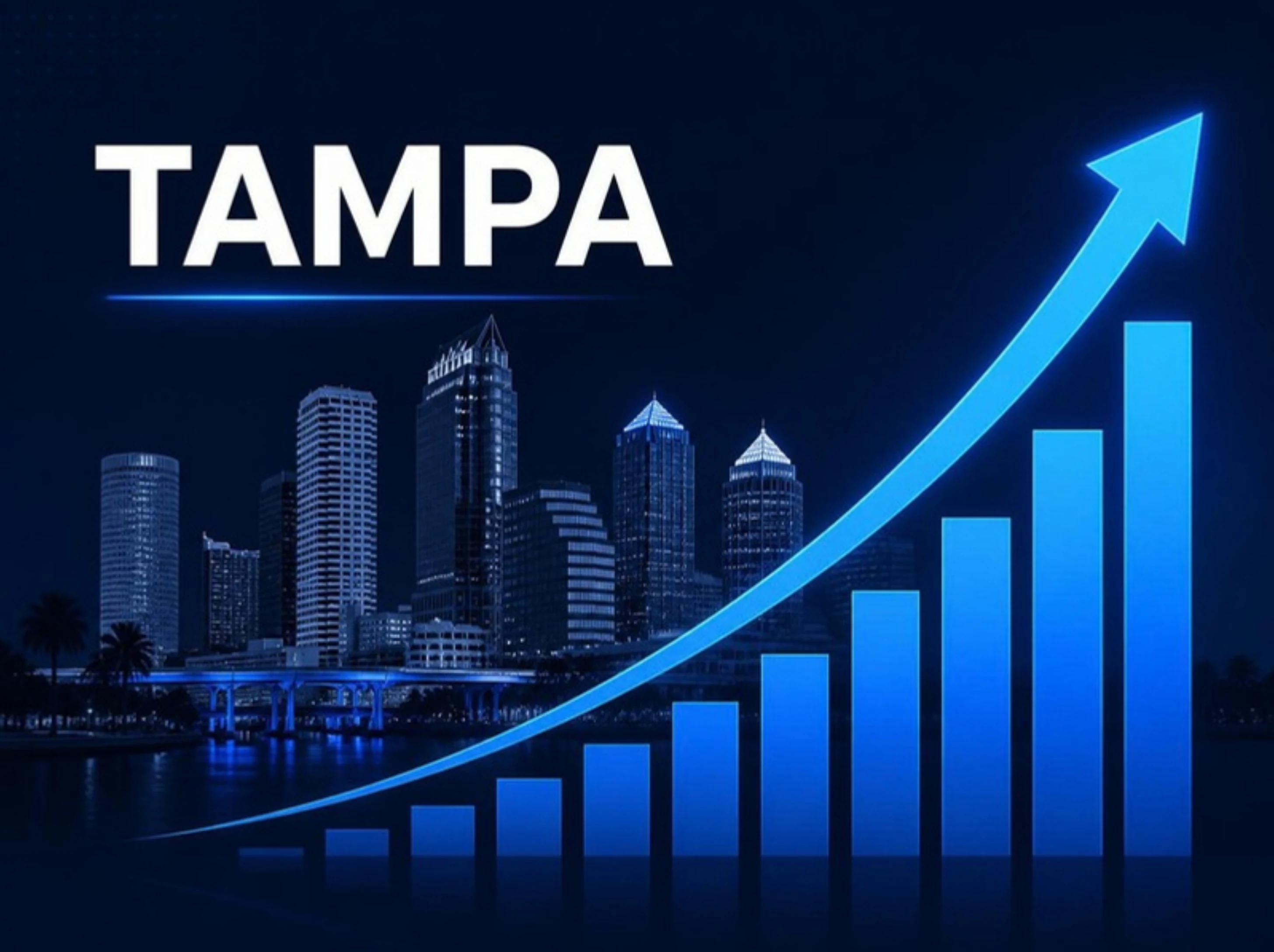 GuestBrands growth partnership graphic showing Tampa ranking progress